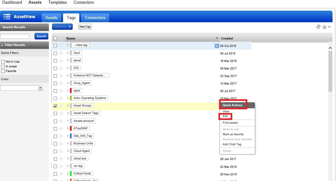 How to Assign IP addresses in bulk to an existing Asset Tags